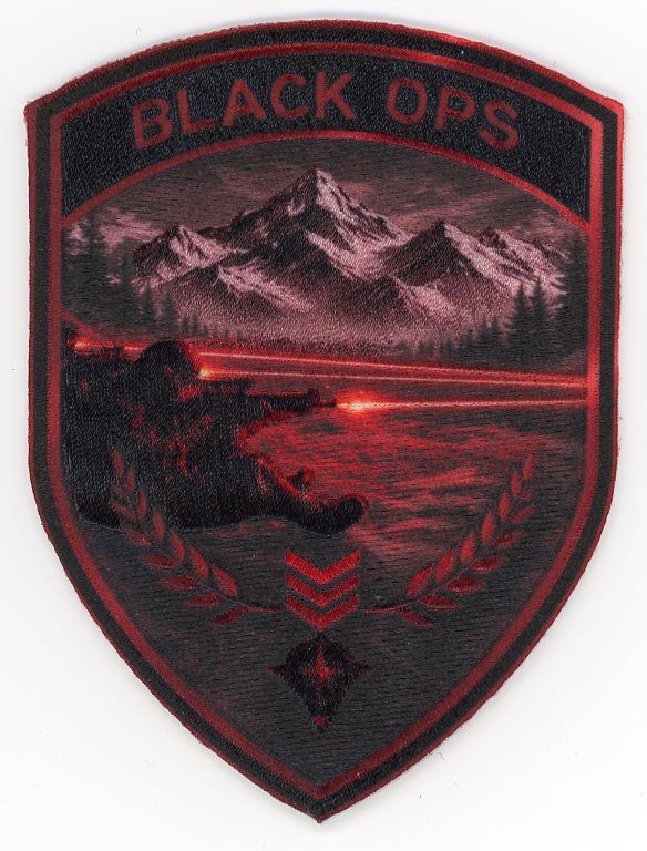Badge brodé personnalisé réalisé pour une section de l’armée suisse