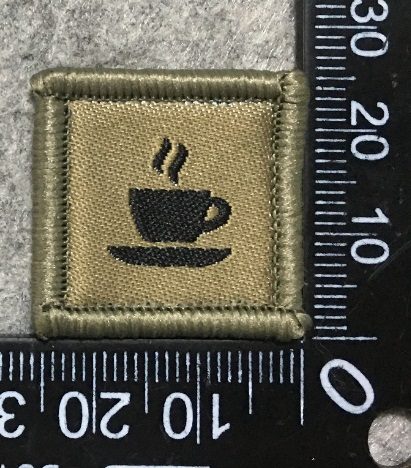 Badge brodé personnalisé réalisé pour une section de l’armée suisse