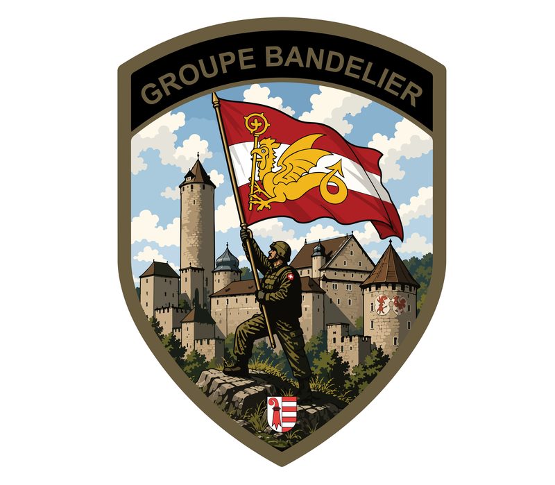 Design d’origine du badge avant broderie