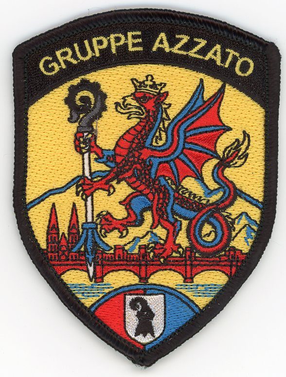 Badge brodé personnalisé réalisé pour une section de l’armée suisse