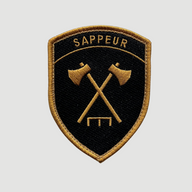 Badge Brodé - Sapeur