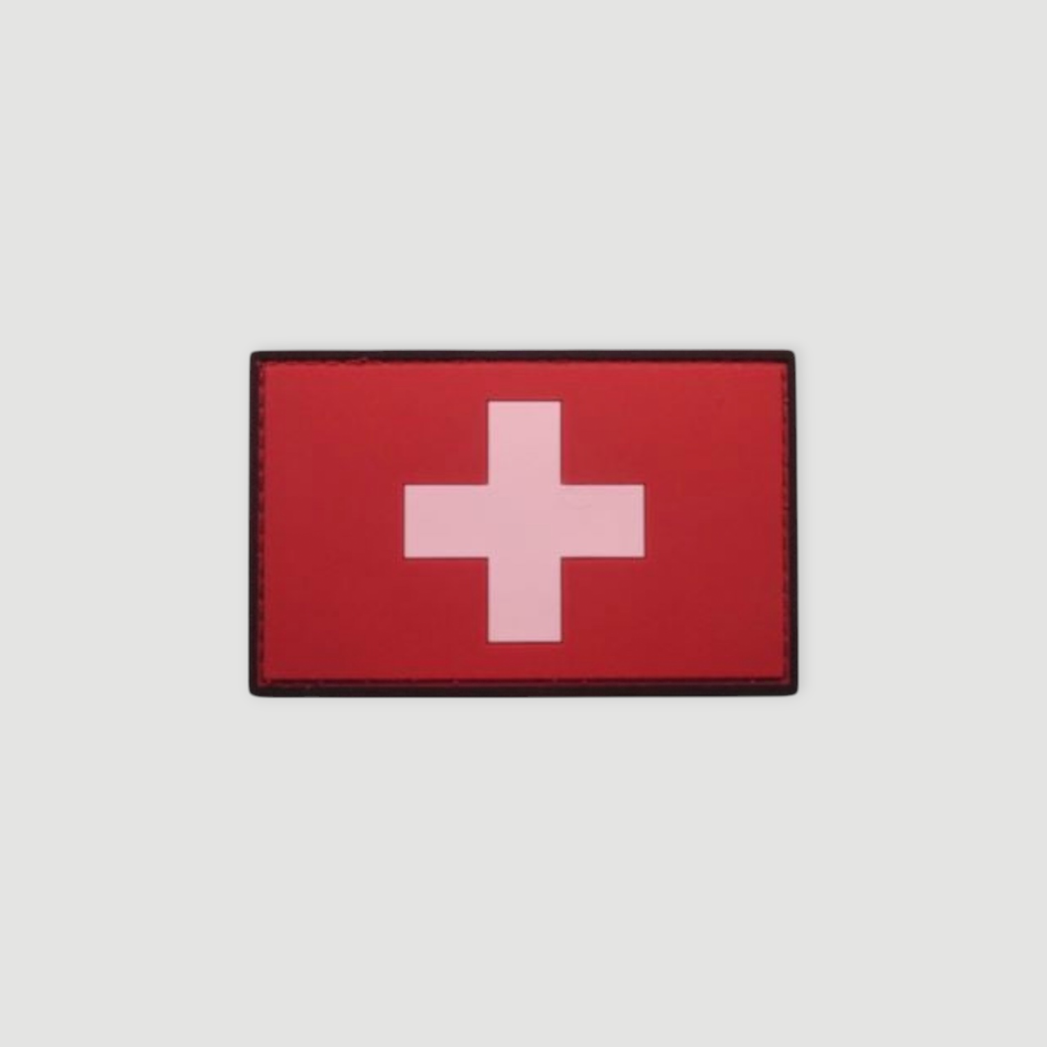 Badge rectangle Suisse - PVC