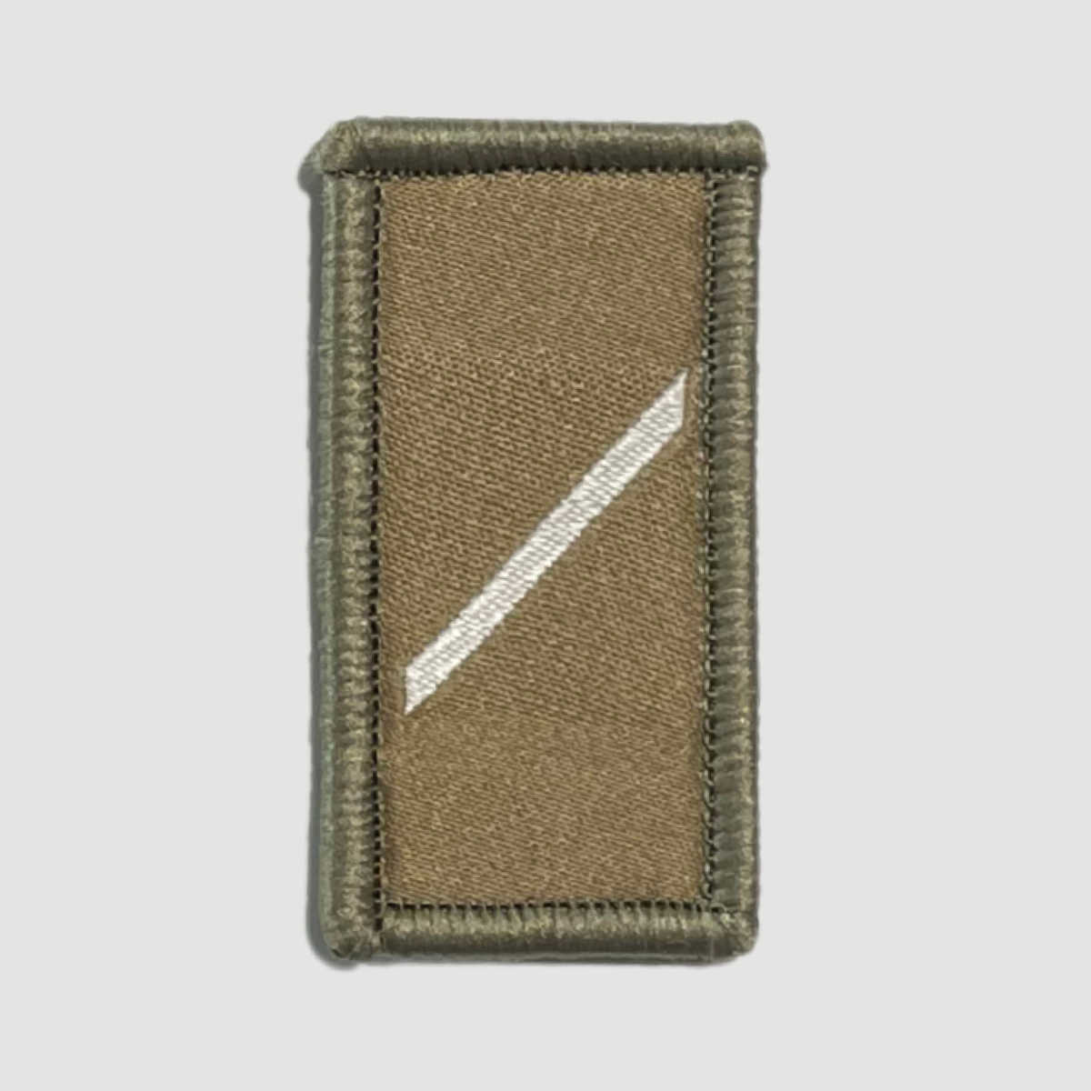 Insigne de grade olive/blanc