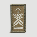 Insigne de grade olive/blanc