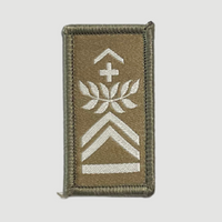 Insigne de grade olive/blanc