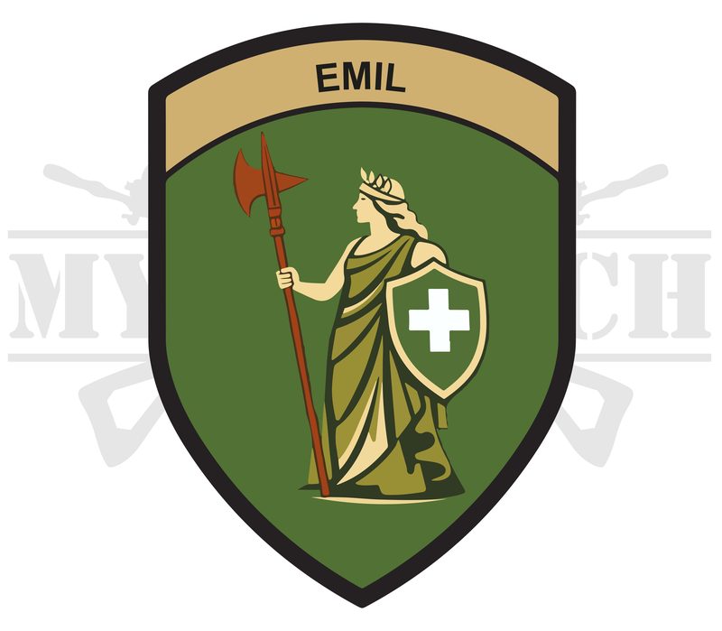 Design d’origine du badge avant broderie