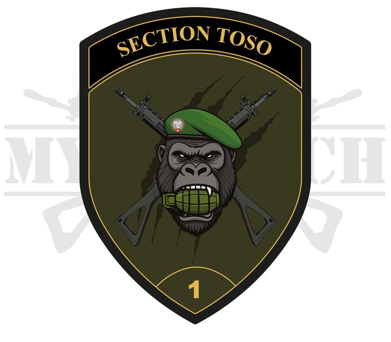 Design d’origine du badge avant broderie