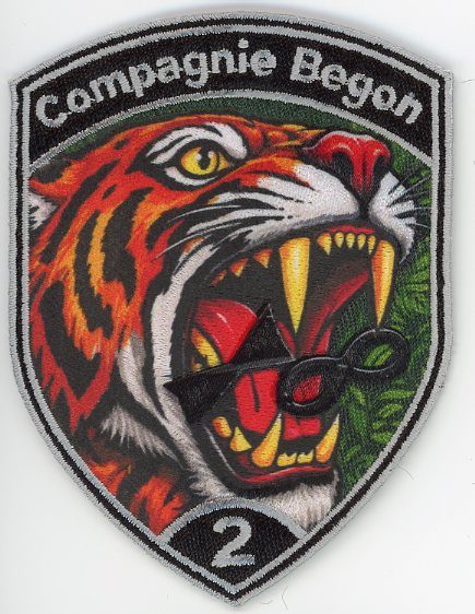 Badge brodé personnalisé réalisé pour une section de l’armée suisse