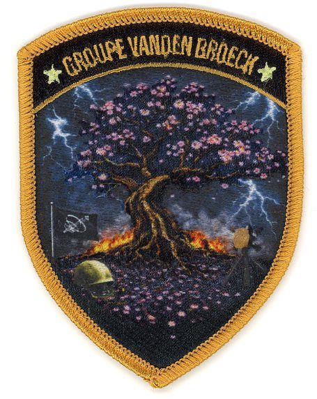 Badge brodé personnalisé réalisé pour une section de l’armée suisse