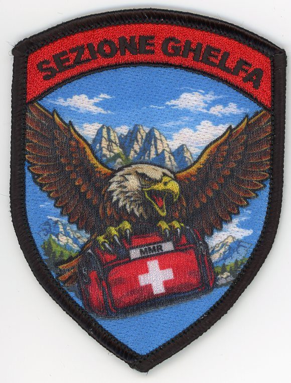Badge brodé personnalisé réalisé pour une section de l’armée suisse