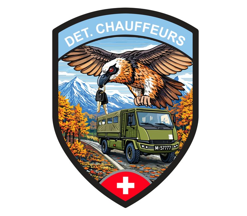Design d’origine du badge avant broderie