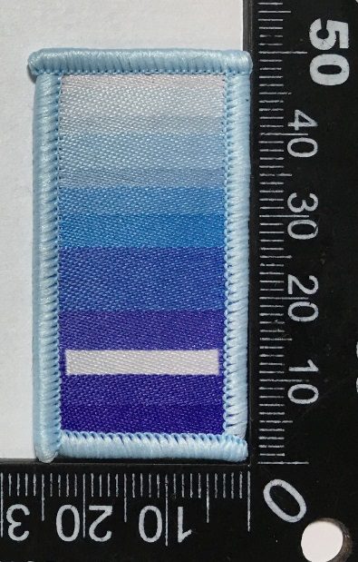 Badge brodé personnalisé réalisé pour une section de l’armée suisse