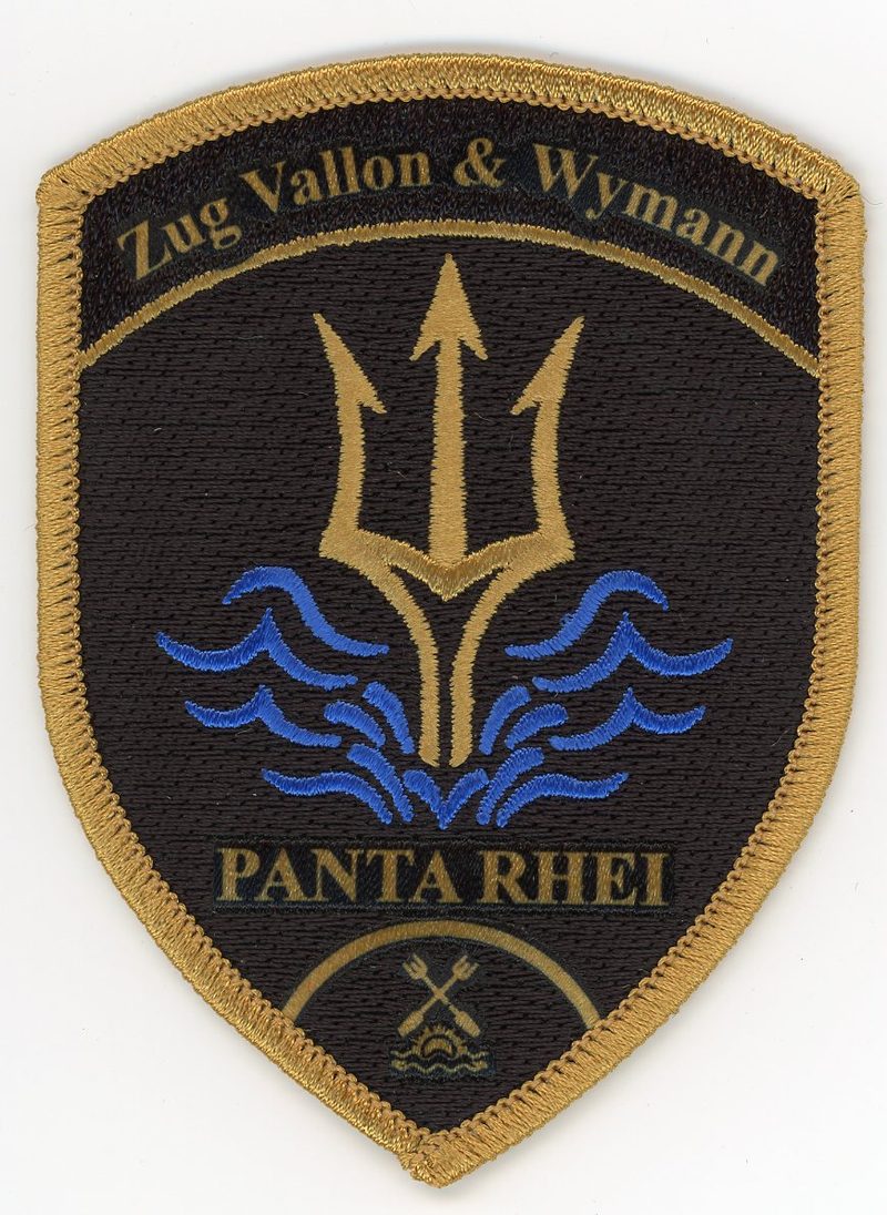 Badge brodé personnalisé réalisé pour une section de l’armée suisse
