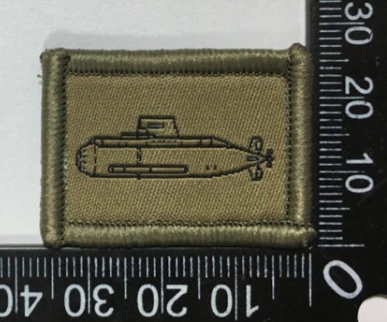 Badge brodé personnalisé réalisé pour une section de l’armée suisse