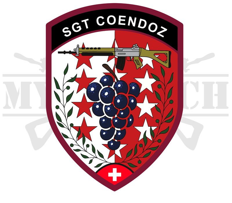 Design d’origine du badge avant broderie