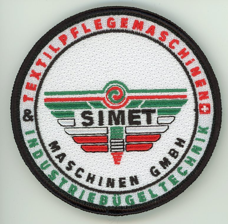 Badge brodé personnalisé réalisé pour une section de l’armée suisse