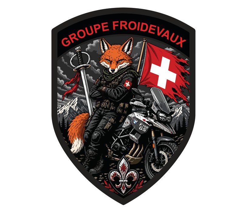 Design d’origine du badge avant broderie