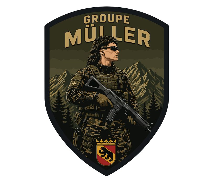 Design d’origine du badge avant broderie
