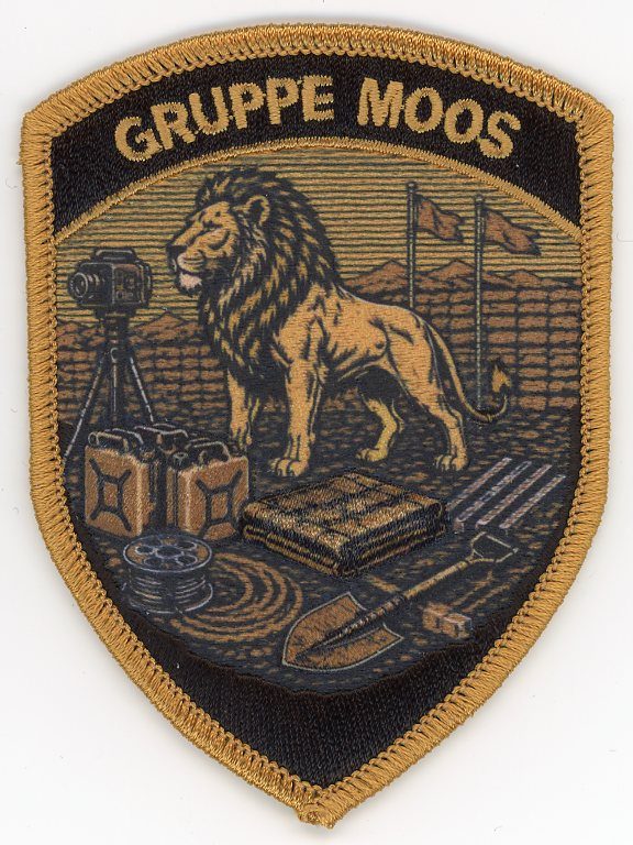 Badge brodé personnalisé réalisé pour une section de l’armée suisse