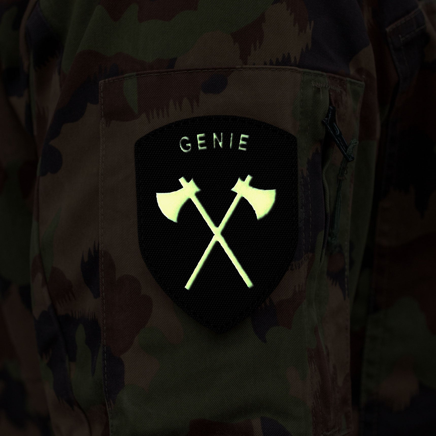 Troupes de génie - Badge - Fluorescent