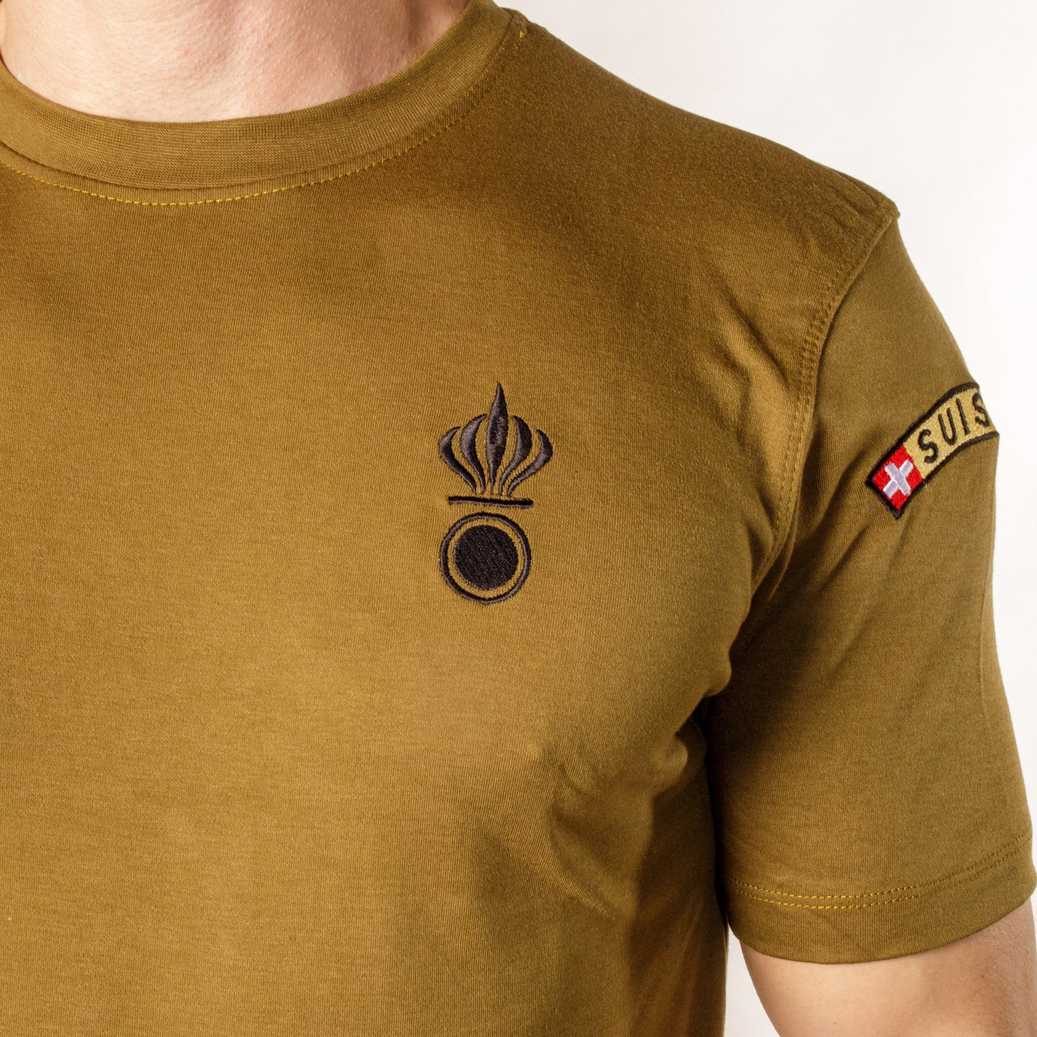 T-shirt de fonction en coton - Vert (Fonction au choix) - Artillerie