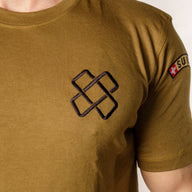 T-shirt de fonction en coton - Vert (Fonction au choix) - Troupes de logistique