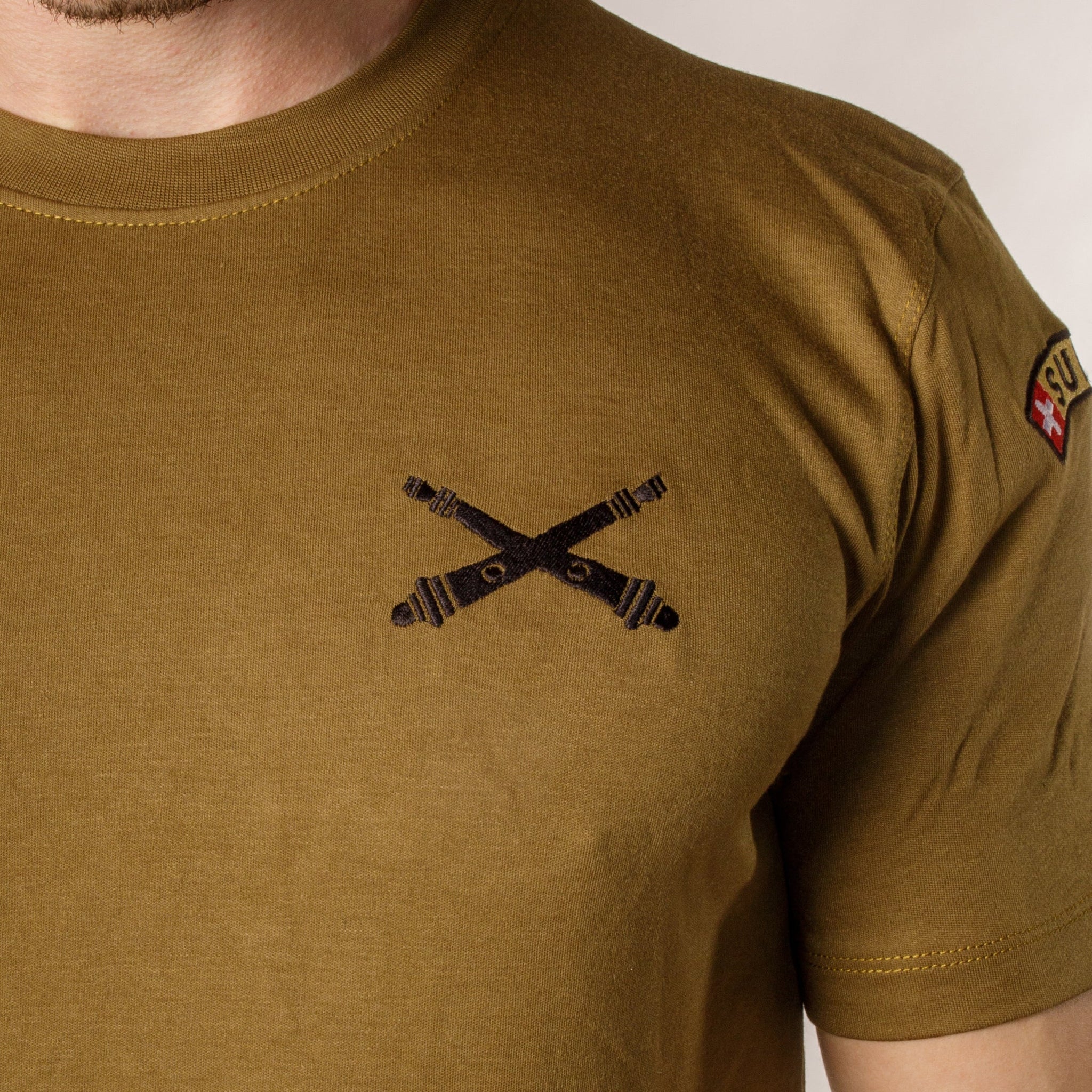 T-shirt de fonction en coton - Vert (Fonction au choix) - Canonnier