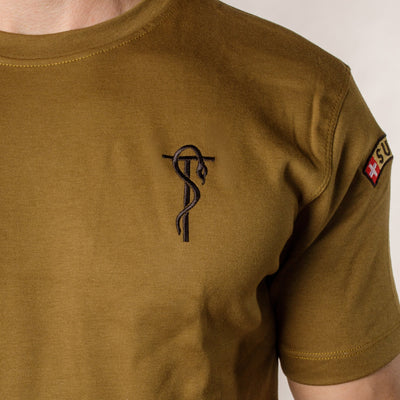 T-shirt de fonction en coton - Vert - Troupes sanitaires