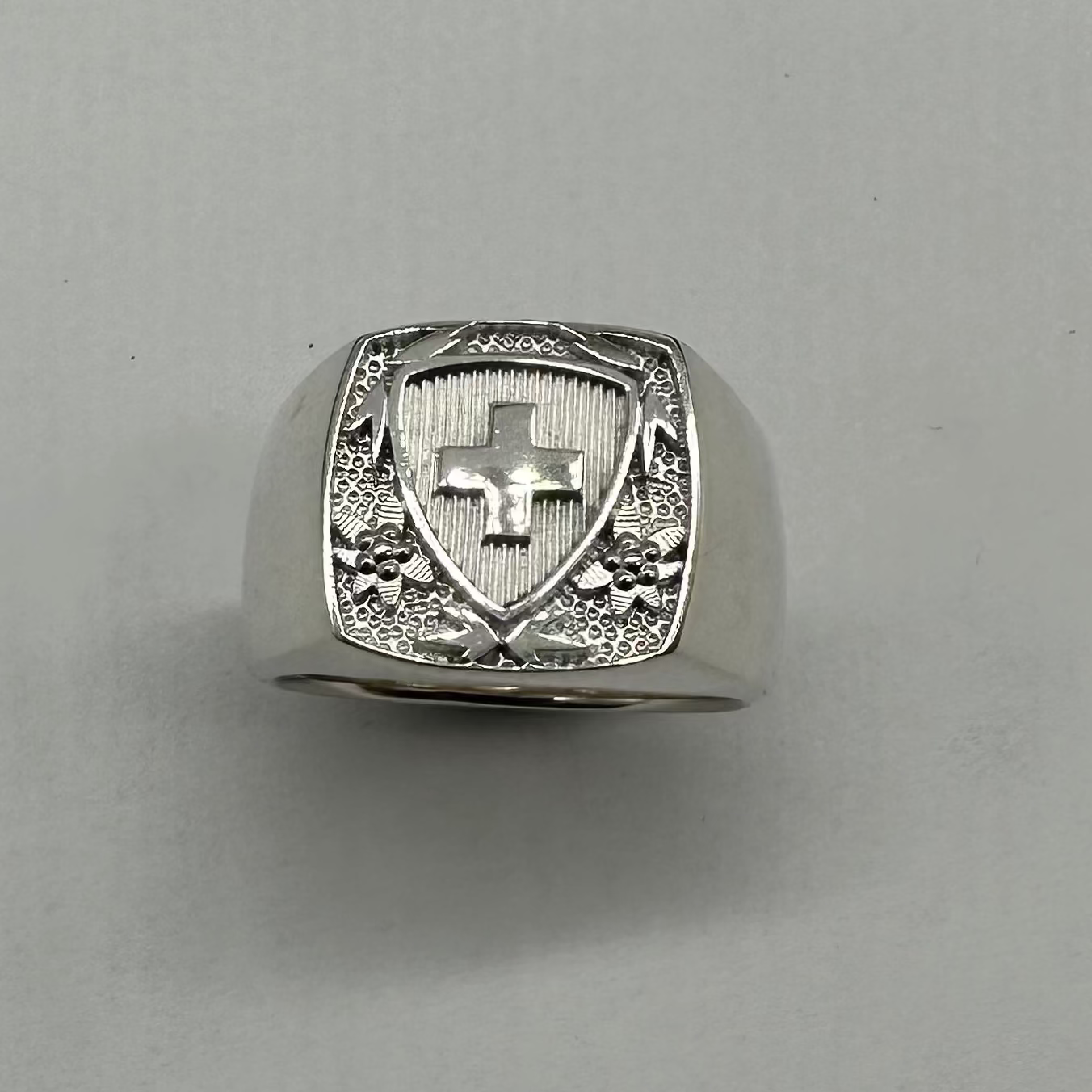 Chevalière d'Officier en argent