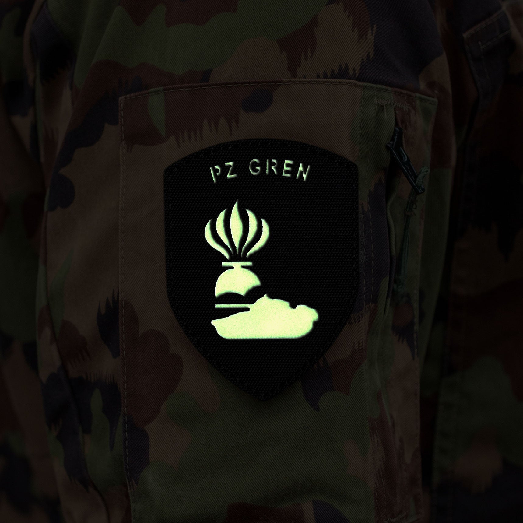 Grenadier de chars équipage - Badge - Fluorescent